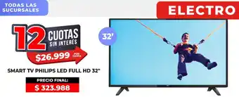 Supermayorista Vital Philips smart tv led full hd 32" oferta