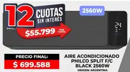 Supermayorista Vital Philco aire acondicionado split f/c black oferta