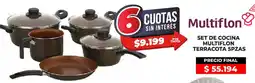 Supermayorista Vital Multiflon set de cocina multiflon terracota oferta