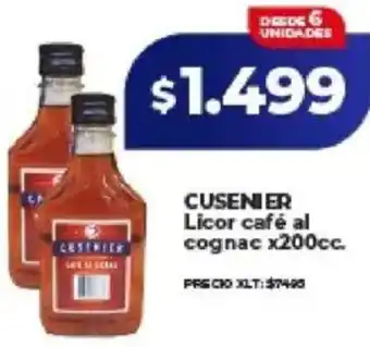 Supermayorista Vital Cusenier licor café al cognac oferta