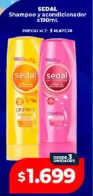 Supermayorista Vital Sedal shampoo y acondicionador oferta