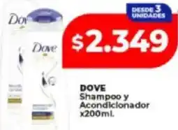Supermayorista Vital Dove shampoo y acondicionador oferta