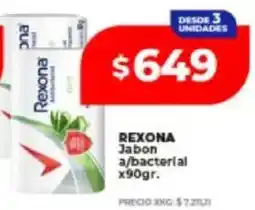 Supermayorista Vital Rexona jabon a/bacterial oferta