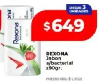 Supermayorista Vital Rexona jabon a/bacterial oferta