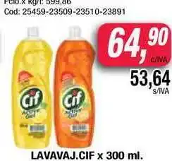 Maxiconsumo Cif Lavavaj. x 300ml oferta