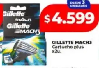 Supermayorista Vital Gillette mach3 cartucho plus oferta