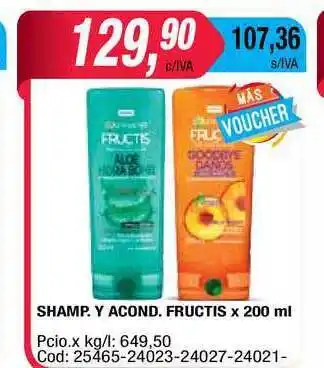 Maxiconsumo Shamp. Y Acond. Fructis x 200ml oferta