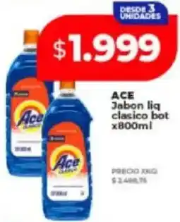 Supermayorista Vital Ace jabon liq clasico bot oferta