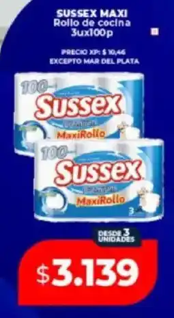 Supermayorista Vital Sussex maxi rollo de cocina oferta