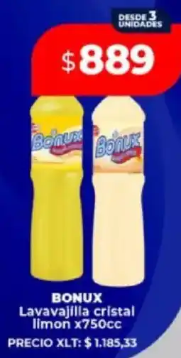 Supermayorista Vital Bonux lavavajilla cristal limon oferta