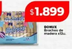 Supermayorista Vital Bonux broches de madera oferta
