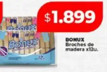 Supermayorista Vital Bonux broches de madera oferta