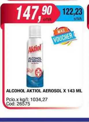 Maxiconsumo Aktiol Aerosol Alcohol x 143ml oferta