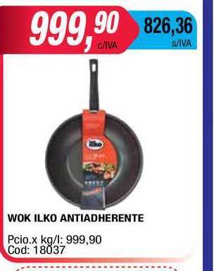 Maxiconsumo Wok Ilko Antiadherente oferta
