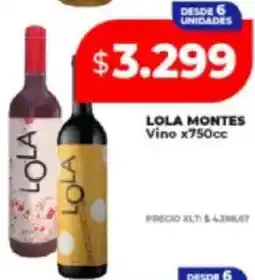 Supermayorista Vital Lola montes vino oferta