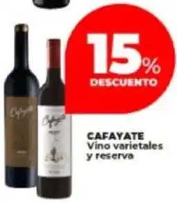 Supermayorista Vital Cafayate vino varietales y reserva oferta