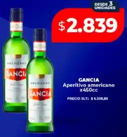 Supermayorista Vital Gancia aperitivo americano oferta