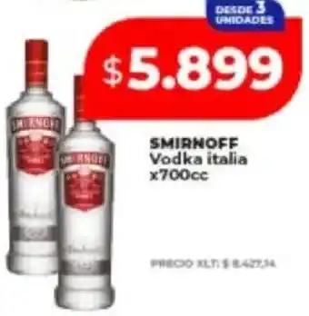 Supermayorista Vital Smirnoff vodka italia oferta