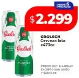 Supermayorista Vital Grolsch cerveza lata oferta