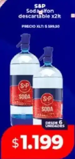 Supermayorista Vital S&P soda sifon descartable oferta