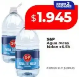 Supermayorista Vital S&P agua mesa bidon oferta