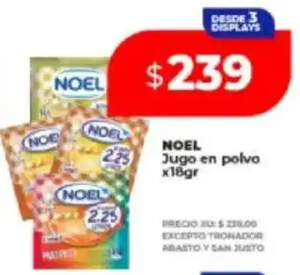 Supermayorista Vital Noel jugo en polvo oferta