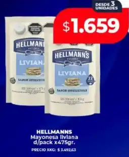 Supermayorista Vital Hellmann's mayonesa liviana oferta