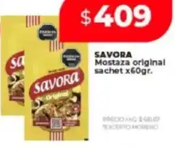 Supermayorista Vital Savora mostaza original sachet oferta
