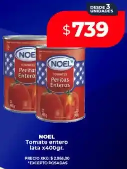 Supermayorista Vital Noel tomates peritas enteros oferta