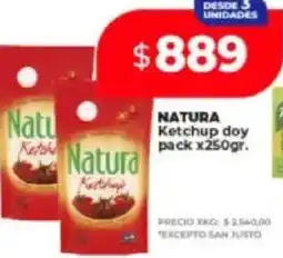 Supermayorista Vital Natura ketchup doy pack oferta
