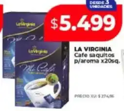 Supermayorista Vital La virginia cafe saquitos p/aroma oferta