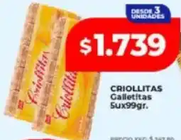 Supermayorista Vital Criollitas galletitas oferta