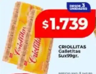 Supermayorista Vital Criollitas galletitas oferta