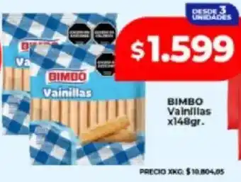 Supermayorista Vital Bimbo vainillas oferta