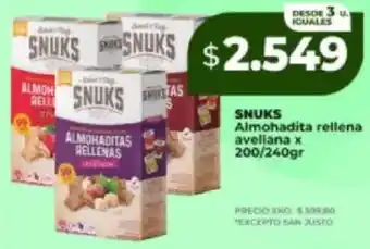 Supermayorista Vital Snuks almohadita rellena avellana oferta