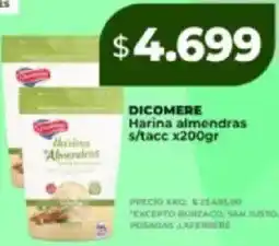 Supermayorista Vital Dicomere harina almendras s/tacc x200gr oferta