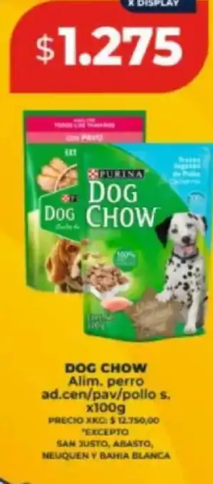 Supermayorista Vital Dog chow alim. perro ad.cen/pav/pollo oferta