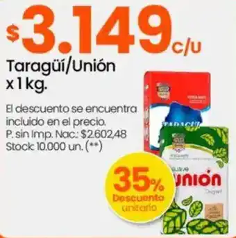 Changomas Taragüí/unión oferta