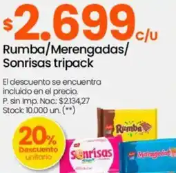Changomas Rumba/merengadas/ sonrisas tripack oferta