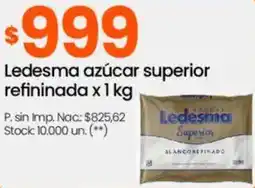 Changomas Ledesma azúcar superior refininada oferta