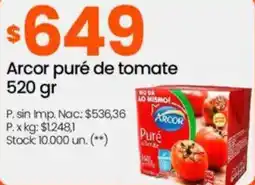 Changomas Arcor puré de tomate oferta