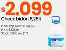 Changomas Check bidón oferta