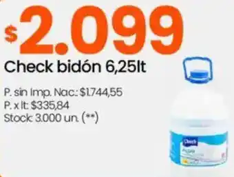 Changomas Check bidón oferta