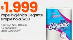 Changomas Elegante papel higiénico simple oferta