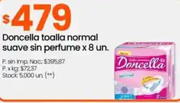 Changomas Doncella toalla normal suave sin perfume oferta