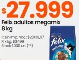 Changomas Purina felix adultos megamix oferta
