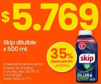 Changomas Skip diluíble oferta