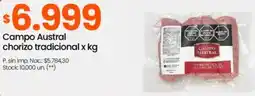 Changomas Campo austral chorizo tradicional oferta