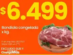 Changomas Bondiola congelada oferta