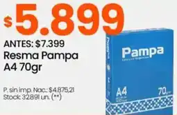 Changomas Resma pampa A4 oferta